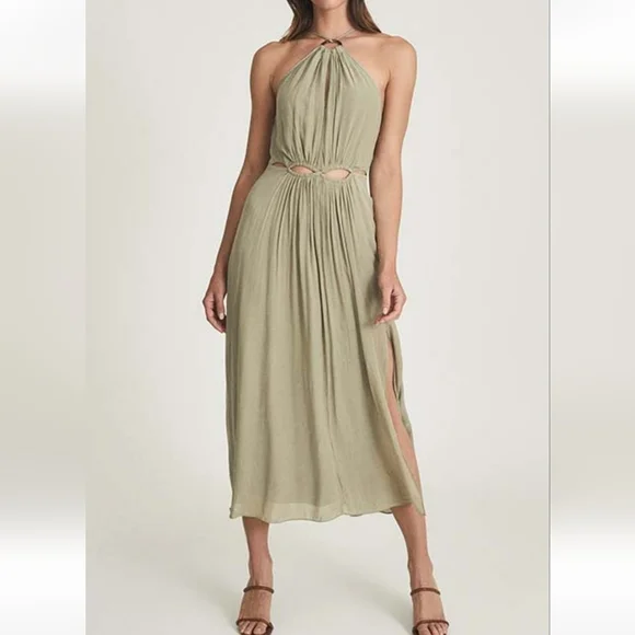 NWT REISS | $295 Marta Midi Dress Pink - Picture 6 of 8